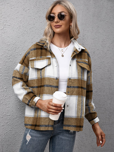 BEAUTIFUL I AM Plaid Long Sleeve Shirt