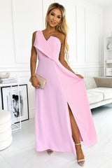 BEAUTIFUL I AM One-Shoulder Sleeveless Maxi Dress