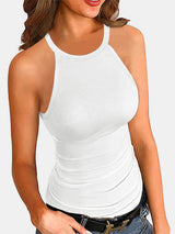 BEAUTIFUL I AM Full Size Round Neck Spaghetti Strap Tank Shirt