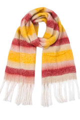 BEAUTIFUL I AM Fringe Detail Polyester Scarf