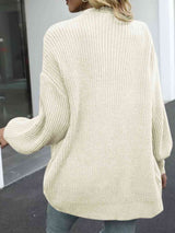 BEAUTIFUL I AM Drop Shoulder Balloon Sleeve Cardigan