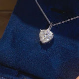 BEAUTIFUL I AM 2 Carat Moissanite 925 Sterling Silver Necklace Jewelry