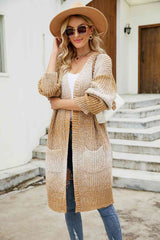 BEAUTIFUL I AM Gradient Open Front Cardigan