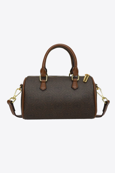 BEAUTIFUL I AM PU Leather Cylinder Hand Bag