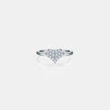 BEAUTIFUL I AM Moissanite Jewelry 925 Sterling Silver Heart Ring