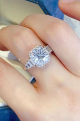 BEAUTIFUL I AM 3 Carat Moissanite Jewelry 925 Sterling Silver Ring