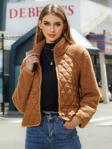 BEAUTIFUL I AM Zip-Up Raglan Sleeve Jacket