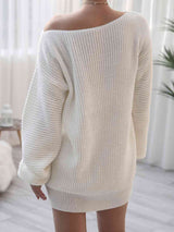 BEAUTIFUL I AM Rib-Knit Mini Sweater Dress