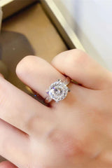 BEAUTIFUL I AM 2 Carat Moissanite 925 Jewelry Sterling Silver Ring