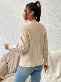 BEAUTIFUL I AM Round Neck Long Sleeve Sweater