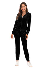 BEAUTIFUL I AM Zip-Up Hooded Jacket and Pants Set