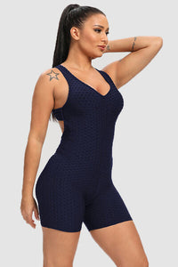 BEAUTIFUL I AM Crisscross Wide Strap Active Wear Romper