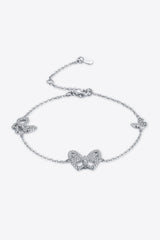 BEAUTIFUL I AM Moissanite Butterfly Shape Jewelry Bracelet