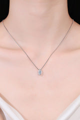 BEAUTIFUL I AM 1 Carat Moissanite Jewelry 925 Sterling Silver Necklace