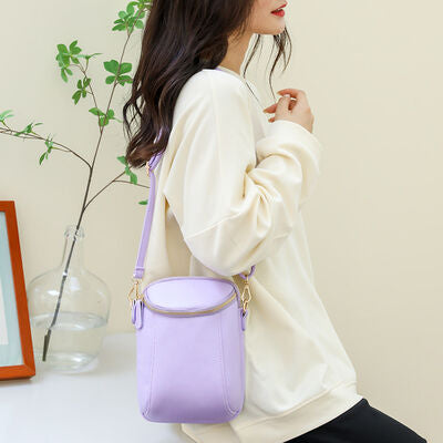 BEAUTIFUL I AM Small PU Leather Crossbody Bag