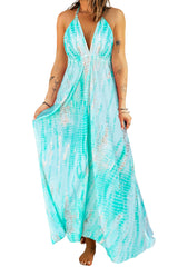 BEAUTIFUL I AM Tie-Dye Halter Neck Maxi Dress