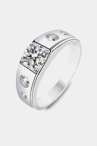 BEAUTIFUL I AM 1 Carat Moissanite Jewelry 925 Sterling Silver Ring