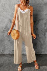 BEAUTIFUL I AM Spaghetti Strap Wide Leg Pants Jumpsuit