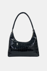 BEAUTIFUL I AM Textured PU Leather Shoulder Bag