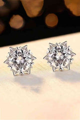 BEAUTIFUL I AM Stuck On You 4 Carat Moissanite Jewelry Stud Earrings