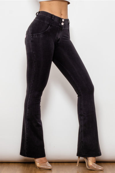 BEAUTIFUL I AM Buttoned Flare Jeans