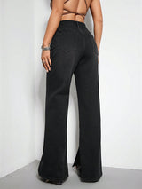 BEAUTIFUL I AM High Waist Straight Jeans