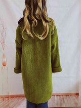 BEAUTIFUL I AM Open Front Long Sleeve Cardigan with Pockets