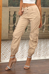 BEAUTIFUL I AM High Waist Cargo Pants