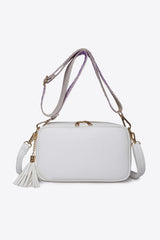 BEAUTIFUL I AM PU Leather Tassel Crossbody Bag