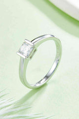 BEAUTIFUL I AM Moissanite 925 Sterling Silver Jewelry Solitaire Ring