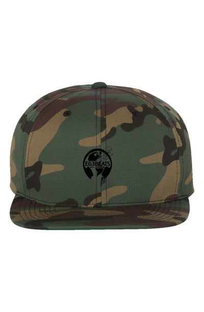 EG3BEATS Green Camo Premium Snapback Hat