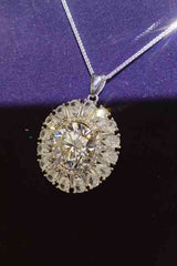 BEAUTIFUL I AM 5 Carat Moissanite Jewelry 925 Sterling Silver Necklace