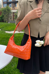 BEAUTIFUL I AM Textured PU Leather Shoulder Bag