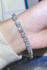 BEAUTIFUL I AM 10 Carat Moissanite Platinum-Plated Jewelry Bracelet