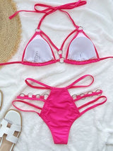 BEAUTIFUL I AM Cutout Halter Neck Two-Piece Bikini Swim Set