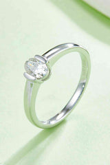 BEAUTIFUL I AM Moissanite 925 Sterling Silver Jewelry Solitaire Ring