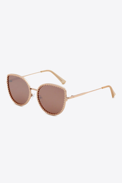 BEAUTIFUL I AM Full Rim Metal Frame Sunglasses