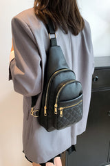 BEAUTIFUL I AM PU Leather Sling Bag