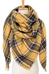 BEAUTIFUL I AM Plaid Imitation Cashmere Scarf