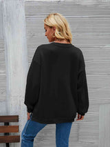 BEAUTIFUL I AM Round Neck Drop Shoulder Sweatshirt