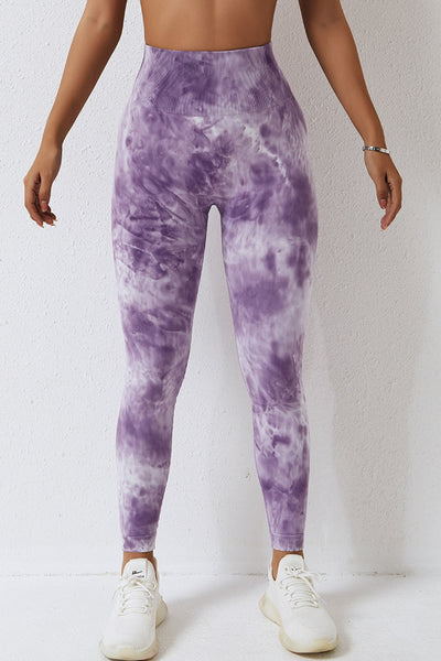 BEAUTIFUL I AM High Waist Tie-Dye Long Sports Pants Active Wear