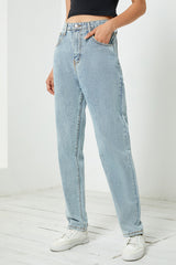 BEAUTIFUL I AM High Waist Straight Leg Jeans