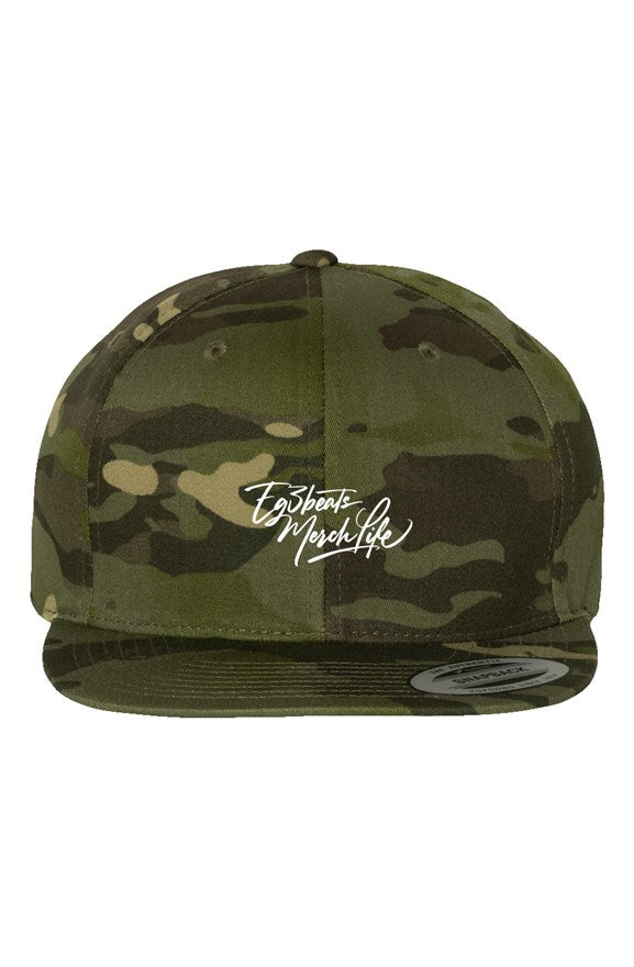 EG3BEATS MERCH LIFE Multicam Tropic Premium Snapback Hat 