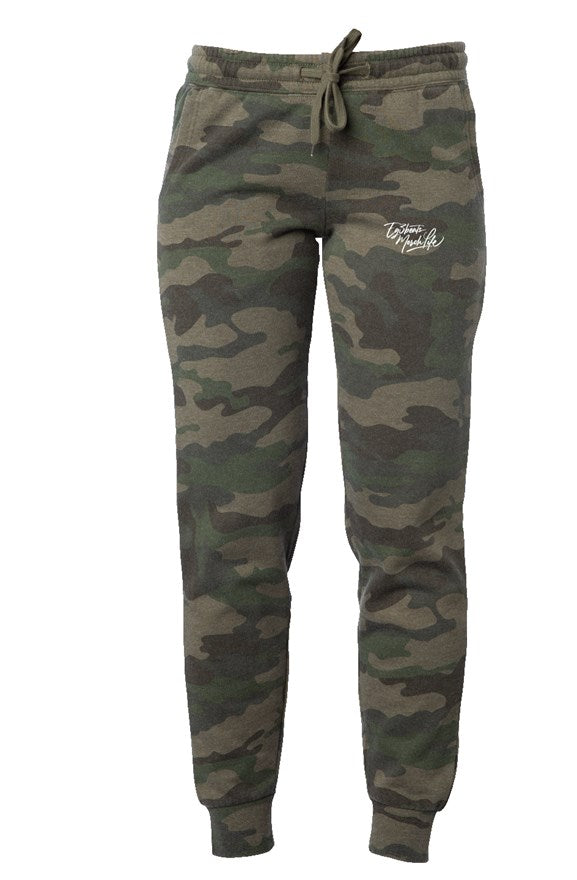 EG3BEATS MERCH LIFE Womens Camo Wash Sweatpants