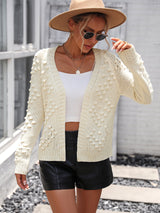 BEAUTIFUL I AM Open Front Long Sleeve Cardigan