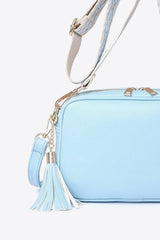 BEAUTIFUL I AM PU Leather Tassel Crossbody Bag