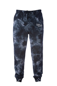 EG3BEATS MERCH LIFE Crystal Tie Dye Joggers Black