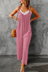 BEAUTIFUL I AM Spaghetti Strap Wide Leg Pants Jumpsuit