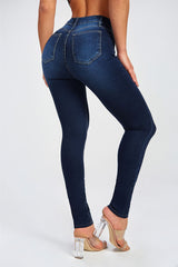 BEAUTIFUL I AM Button Fly Skinny Jeans