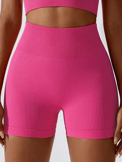 BEAUTIFUL I AM Wide Waistband Slim Fit Sports Shorts Active Wear